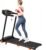 0-5% Incline Treadmills for Home Small with Handles, 2.5HP, Bluetooth Speaker, Heart Rate Sensor, 12 Preset PROG, 300LBS, 7.5 MPH, USB Port, Home Gym, Apartment, Black