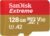 SanDisk 128GB Extreme microSDXC UHS-I Memory Card with Adapter – Up to 190MB/s, C10, U3, V30, 4K, 5K, A2, Micro SD Card – SDSQXAA-128G-GN6MA