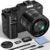 Yatao Digital Camera with WiFi, 64MP Photography and 4K 5K Vlogging Camera Kit for YouTube, Front and Rear Dual Camera for Convenient Selfie, Equipped with 64GB Micro Card