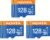 ADATA Premier 128GB 3-Pack MicroSDHC/SDXC UHS-I Class 10 V10 A1 Memory Card with Adapter Read up to 100 MB/s (128GB 3 Pack)