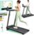 UREVO Smart Walking Pad Treadmill with Adjustable Desk, Foldable Treadmills with Incline, Folding Treadmill Desk, Walking Pad with Handle Bar, UREVO SmartCoach App, Remote Control, 265 Lbs Capacity