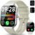 Smart Watch(Answer/Make Call), 1.96″ HD Smartwatch for Men Women, 2025 Fitness Watch with 110+ Sport Modes/Heart Rate/Sleep Monitor/Pedometer, IP68 Waterproof Fitness Activity Tracker for Android iOS