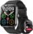 Blackview 2025 Smart Watch (Answer/Make Calls), Fitness Watch for Men and Women with Heart Rate/SpO2/Sleep Monitor/2 Straps, 100+ Sports Modes, IP68 Waterproof Activity Tracker for Android/iPhone