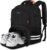 Ytonet Gym Backpack For Men Women, Travel Sports Track Bag With Shoe Compartment USB Charging Port, Large Workout Laptop Backpack Water Resistant College Bag Fit 15.6 Inch, Camping, Black