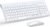 Wireless Keyboard and Mouse Ultra Slim Combo, TopMate 2.4G Silent Compact USB 2400DPI Mouse and Scissor Switch Keyboard Set with Cover, 2 AA and 2 AAA Batteries, for PC/Laptop/Windows/Mac – White