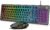 Gaming Keyboard and Mouse, USB Wired Computer Keyboard with 14-Zone RGB Illumination, 26 Anti-ghosting Keys, Volume Control Roller for PC Gamers, Laptop (Whisper Quiet Gaming Switch), Trueque