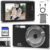 Digital Camera FHD 4K Kids Camera 44MP with 64GB SD Card 2 Batteries Autofocus 16X Digital Zoom Compact Portable Point and Shoot Digital Small Vintage Camera for Teens Boys Girls Students (Black)