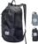 24L Hiking Travel Backpack, Resistant Lightweight Packable Small Daypack, Waterproof Foldable Backpack for Men Women (Black)
