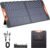 100W Portable Solar Panel,Camping Essentials,100 watt 20V Foldable Solar Charger for Power Station,QC3.0 USB-A &Type-C Output,23.5% High Efficiency IP67 Waterproof for Camping RV Blackout