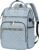 EMPSIGN 17 Inch Laptop Backpack for Women, Work Business Travel Computer College Bags, Large Capacity Water-repellent Quilted Casual Daypack with USB Port, Light Blue