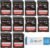 SanDisk 32GB (Ten Pack) SD HC Extreme Pro Memory Card for Digital DSLR Camera SDHC 4K V30 UHS-I (SDSDXXG-032G-GN4IN) with Everything But Stromboli (TM) 3.0 SD/TF Reader