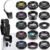 16 Pcs Phone Camera Lens Kit 16 in 1 with Selfie Light Universal Clip on Cell Phone 198 Degree Fisheye Wide Angle Macro Kaleidoscope CPL Lens Attachments Compatible with Most Phones