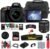 Nikon D5600 DSLR Camera with 18-55mm Lens (1576) + 64GB Card + Case + Corel Photo Software + EN-EL14A Battery + HDMI Cable + Cleaning Set + Flex Tripod + Memory Wallet (International Model) (Renewed)