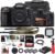 Nikon D500 DSLR Camera (Body Only) (1559) + 64GB Memory Card + Case + Corel Photo Software + 2 x EN-EL 15 Battery + Card Reader + LED Light + HDMI Cable + Cleaning Set + Flex Tripod + More (Renewed)