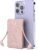 6000mah Ultra Slim Built in Cables Power Bank, Card Size Built in USB C Cords Battery Pack Portable Charger for Phones, 3 Output External Battery Pack Compatible with iPhone, Samsung, Google, Pink