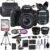 Canon EOS Rebel SL3 DSLR Camera (Black) w/EF-S 18-55mm f/4-5.6 is STM Lens + Wide-Angle and Telephoto Lenses + Portable Tripod + Memory Card + Deluxe Accessory Bundle (Renewed)
