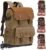 JAEP Camera Backpack – Weather Resistant 16 Ounces Waxed Memory Canvas – DSLR SLR Backpacks with 15.6” laptop sleeve compartment and Tripod Holder for Photographers -Vintage leather Style (Khaki)