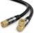 BlueRigger RG6 Digital Coaxial Audio Video Cable (35FT, 90° Angled to Straight Male F Type Connector, Triple Shielded) – Coax Cable for HDTV, CATV, DVB-T2/C/S, Modem, Radio, Satellite Receivers