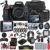 Nikon D5600 DSLR Camera with 18-140mm Lens (1577) + 4K Monitor + Pro Headphones + Pro Mic + 2 x 64GB Memory Card + Case + Corel Photo Software + Pro Tripod + 3 x EN-EL14 A Battery + More (Renewed)