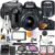 Canon EOS 4000D / Rebel T100 DSLR Camera with 18-55mm Lens and LED Video Light + 2pc 64GB Memory Cards, Tripod, Case, Filters & More (Renewed)