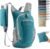 10L Small Hiking Backpack Travel Daypack Lightweight Packable Back Pack for Women Men(Teal Blue)
