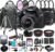 Canon EOS 2000D (Rebel T7) DSLR Camera w/EF-S 18-55mm F/3.5-5.6 Zoom Lens + 100S Sling Backpack + 64GB Memory Cards, Professional Photo Bundle (40pc Bundle) (Renewed)