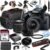 Canon 4000D (EOS Rebel T100) DSLR Camera w/EF-S 18-55mm F/3.5-5.6 Zoom Lens + 64GB Memory Card, Case, Hood, Tripod, Grip-Pod, Filter, Professional Photo Bundle(24pc) (Renewed)